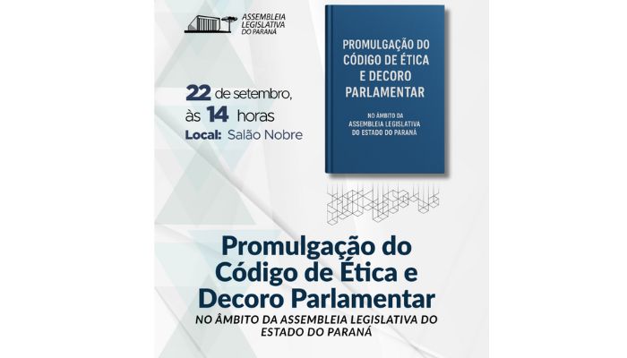 Créditos: Arte: Anne Botero Assembleia Legislativa do Paraná promulga seu primeiro Código de Ética na próxima segunda (22)